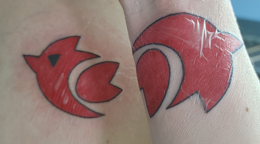 Explore angel forearm tattoo ideas, creative tattoo ideas in Dallas, available at Lucky Draw Tattoo II