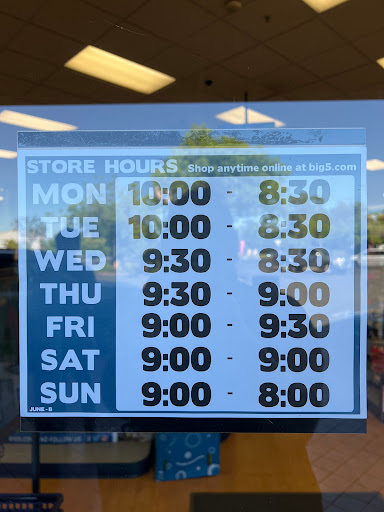 Sporting Goods Store «Big 5 Sporting Goods - Folsom», reviews and photos, 606 E Bidwell St, Folsom, CA 95630, USA