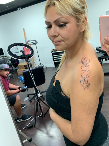 Explore female cover up tattoo ideas, creative tattoo ideas in Fontana, available at Iconiq Tattoo Studio