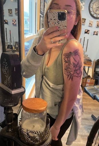 Explore alcohol tattoo ideas, creative tattoo ideas in Forest Lake, available at Electric Blue Tattoo Co.
