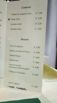 Ristorante Bar Luciana à Stazzema carte