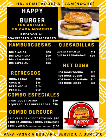 Happy Burger - Tinto 316, Luis Felipe Dominguez, 86930 Balancán, Tab., Mexico