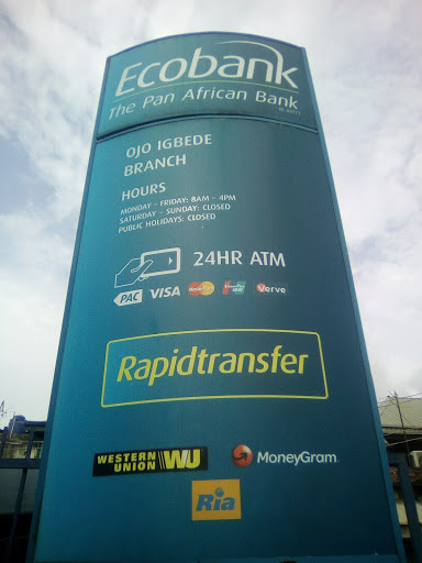 Eco Bank, Ojo, Lagos, Nigeria, ATM, state Lagos