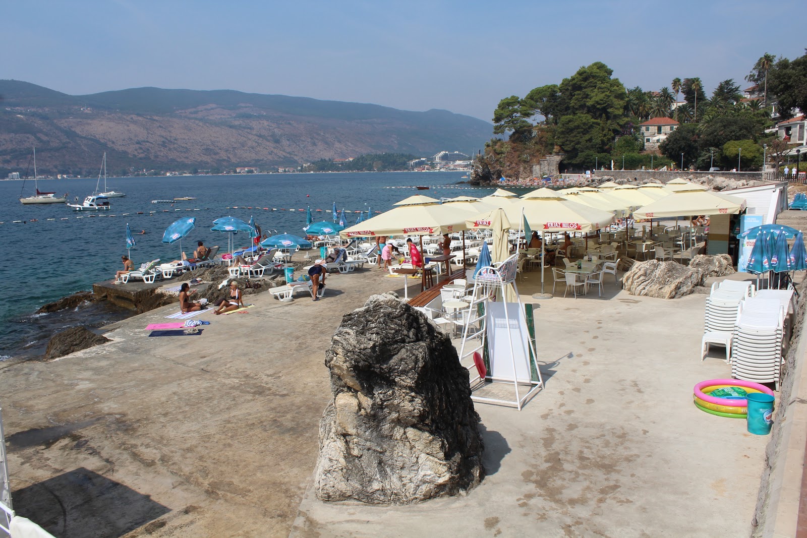 Photo of Zaba beach with concrete cover surface