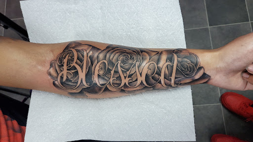 Explore thigh flower tattoo ideas, creative tattoo ideas in Richmond, available at Captured Moment Tattoos