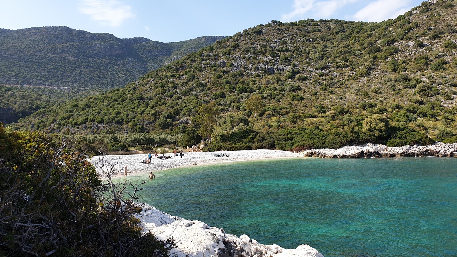 Foto van Cagilli Plaji met witte kiezel oppervlakte
