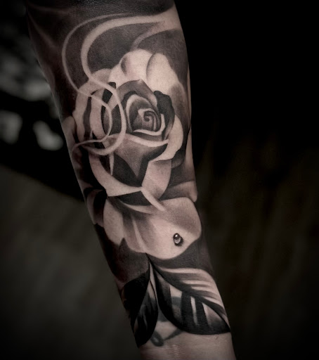 Explore military sleeve tattoo ideas, creative tattoo ideas in Mesa, available at Smiley Ink Tattoos