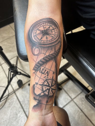 Explore half sleeve tattoo ideas for women, creative tattoo ideas in Beaumont, available at Artistic Pleasures Tattoos & Piercing Studio & Tattoo Supplies