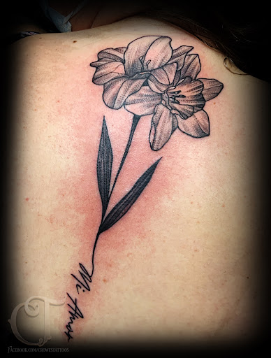 Explore tattoo ideas on the shoulder, creative tattoo ideas in Houlton, available at Crowes Tattoos