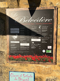 Restaurant français Le Belvédère à Domme - menu / carte