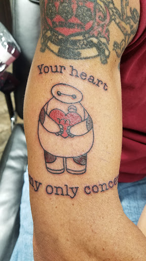 Explore chest to sleeve tattoo ideas, creative tattoo ideas in Lakeland, available at Black Swan Tattoo