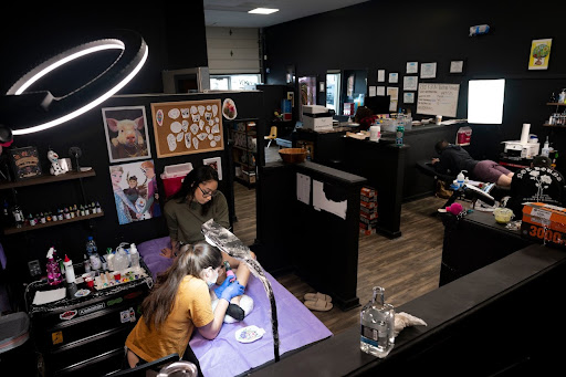 Explore handcuff tattoo ideas, creative tattoo ideas in Goose Creek, available at Red Kirin Tattoo