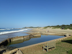 Photo de Palm beach avec rivage droit, long