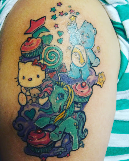 Explore linear tattoos ideas, creative tattoo ideas in Cumberland, available at Queen City Ink