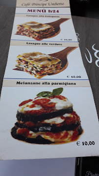 Menu / carte de Cafè Principe Umberto à Olbia