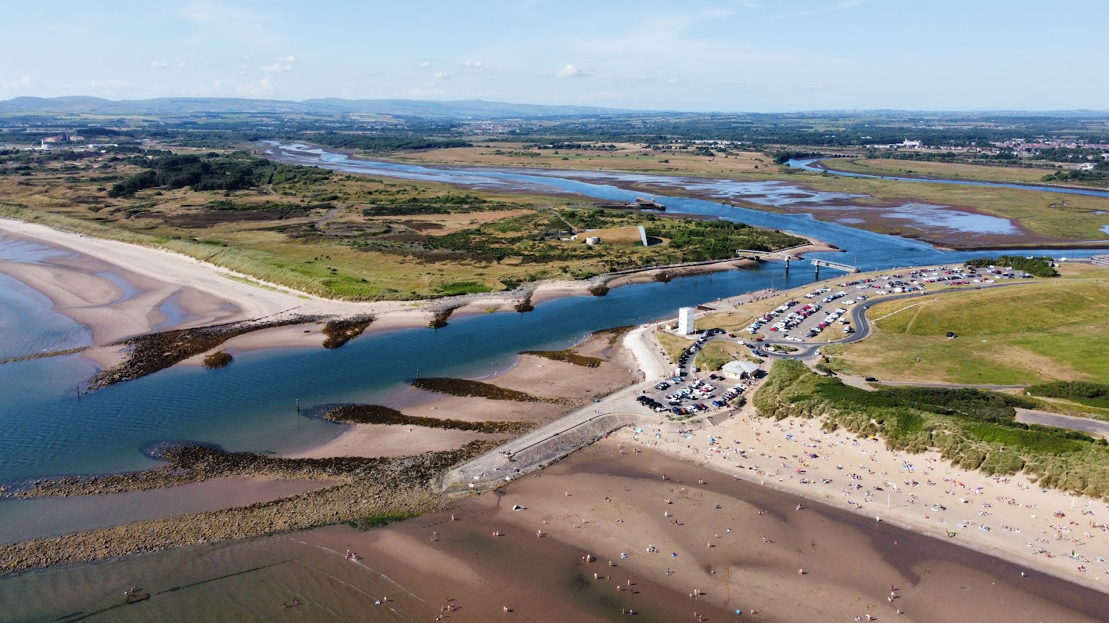 Photo of Irvine Beach and the settlement