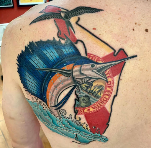 Explore vegeta tattoo ideas, creative tattoo ideas in Stuart, available at Tiger Shark Tattoo Studio