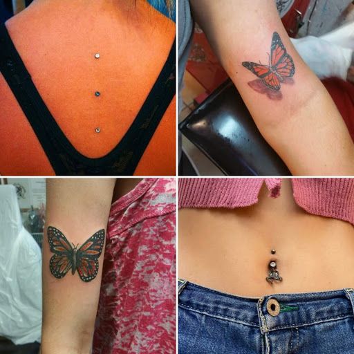 Explore feminine arm tattoo ideas, creative tattoo ideas in Elko, available at Tom Custom Tattoos and Body Piercing Studio