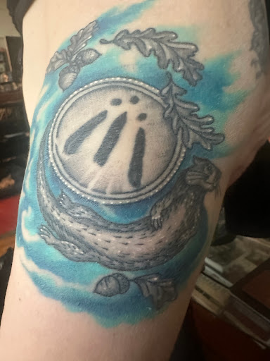 Explore tattoo elbow ideas, creative tattoo ideas in Martinsburg, available at Boomtown Tattoo