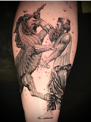 Explore mirrored tattoo ideas, creative tattoo ideas in Los Angeles, available at Mohave Creative