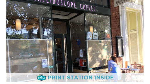 PrintWithMe Print Kiosk at Kaleidoscope Coffee
