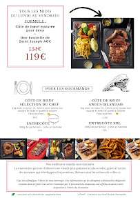 Le Beef Marais Steakhouse - Restaurant de viandes maturées, côte de Bœuf d'exception à Paris carte