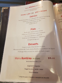 Restaurant italien La Chaumière Romaine à Mennecy (le menu)