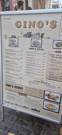 Gino’s à Heidelberg menu