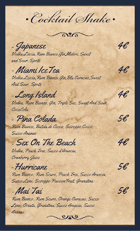 Menu du Arkham Cocktail Bar à Genzano di Lucania