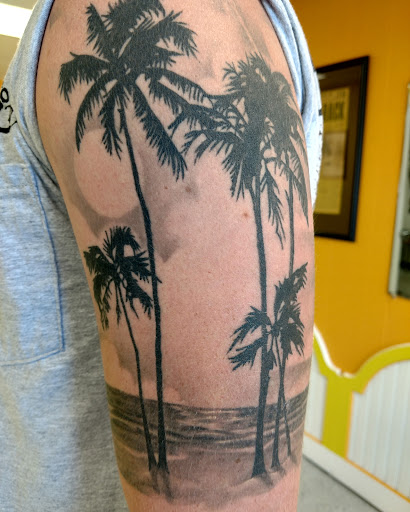 Explore tattoo name ideas for men, creative tattoo ideas in Marietta, available at Monkeys Uncle Tattoo