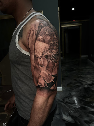 Explore luke combs tattoo ideas, creative tattoo ideas in Westwood, available at Dom Astro Tattoo Company