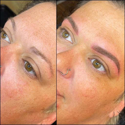 Explore tattoo gap filler ideas, creative tattoo ideas in Peoria Heights, available at BeautiFULL Brows By Jen Microblading - Permanent Makeup Wild Honey Beauty Studio