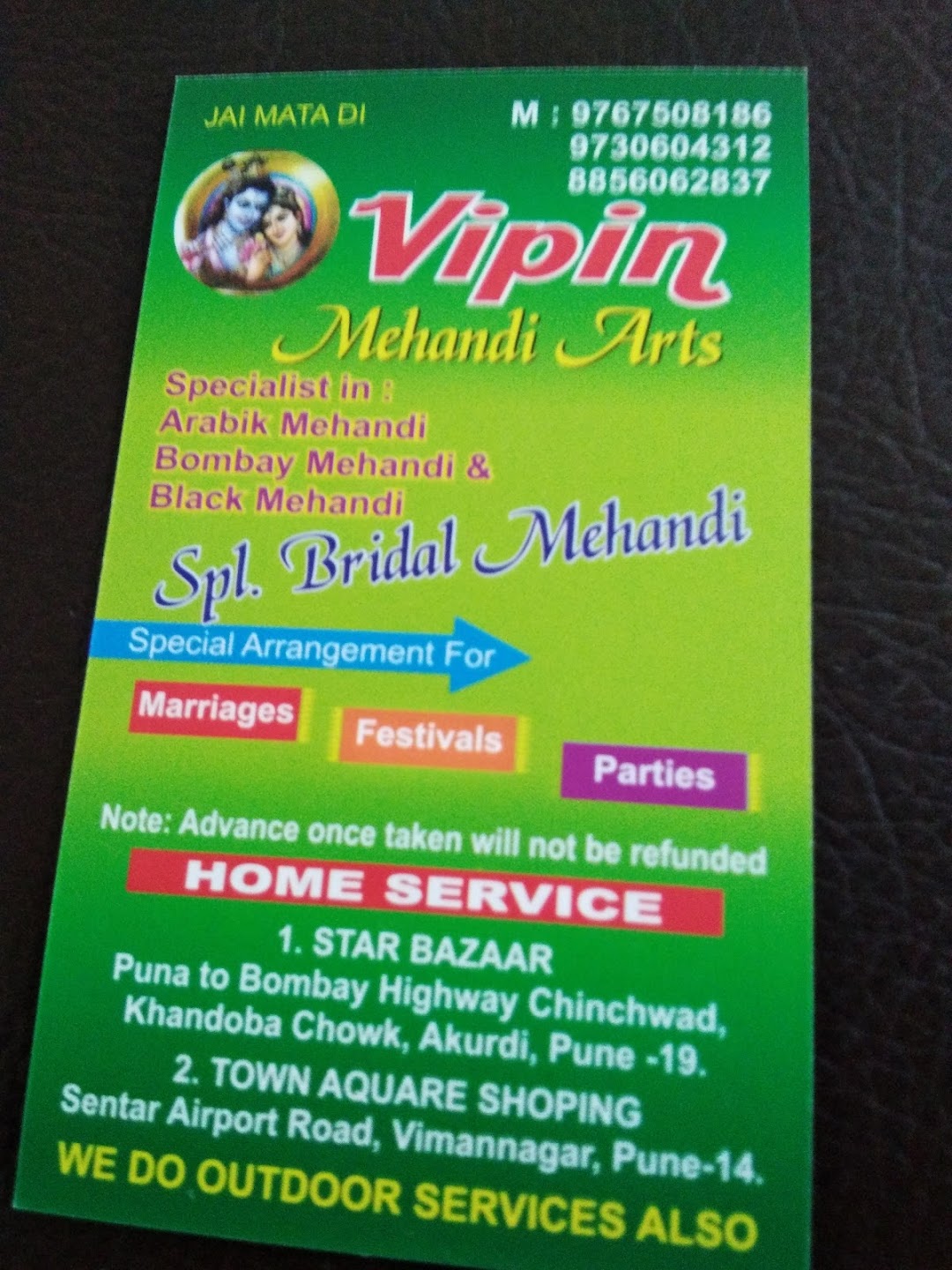 My VIPIN Mehandi Arts