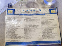 Menu / carte de Ristorante Lucullo à Calenzano