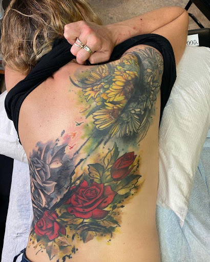 Explore tattoo cover up ideas on ankle, creative tattoo ideas in Virginia Beach, available at Studio Evolve