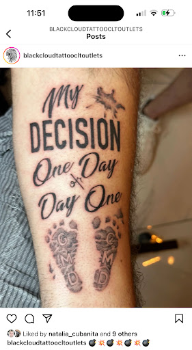 Explore black wolf tattoo ideas, creative tattoo ideas in Lawrenceville, available at Black Cloud Tattoo and Piercing