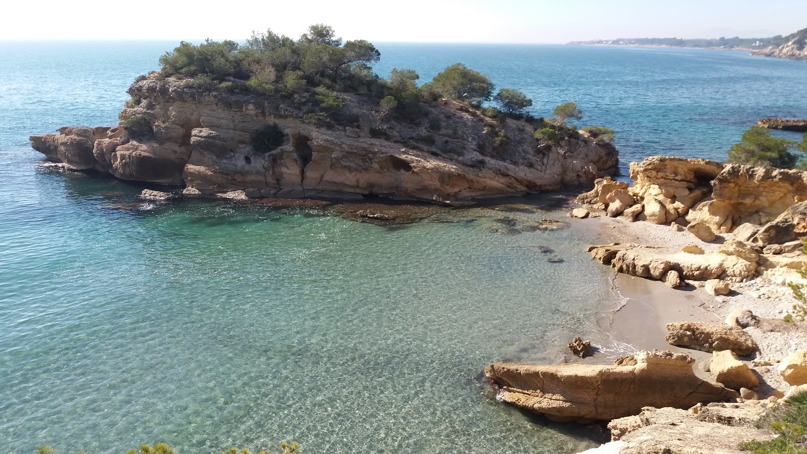 Photo de Cala de l'Aliga avec un niveau de propreté de très propre