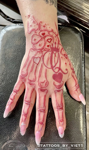 Explore hand poke tattoo ideas, creative tattoo ideas in San Jose, available at Conviction Tattoo Studio