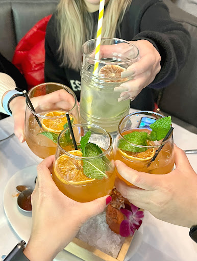 Yuza Aperol Spritz and Pear Affair