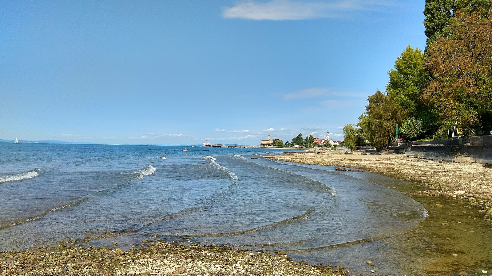 Foto av Malerecke strand II med grå sten yta