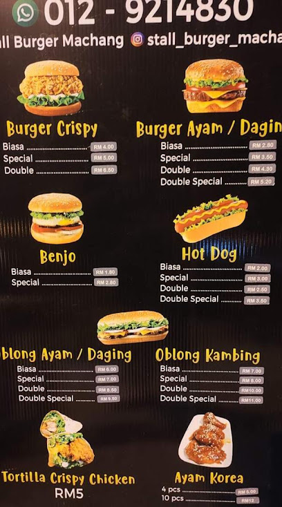 Stall Burger Machang