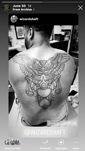 Explore owl tattoo ideas for females, creative tattoo ideas in Brooklyn, available at Hand of Glory Tattoo & Piercing