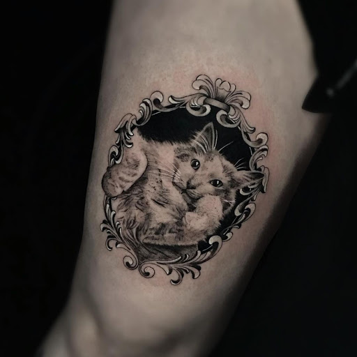 Explore lover tattoo ideas, creative tattoo ideas in Corona, available at Crop Circles Tattoo Studio