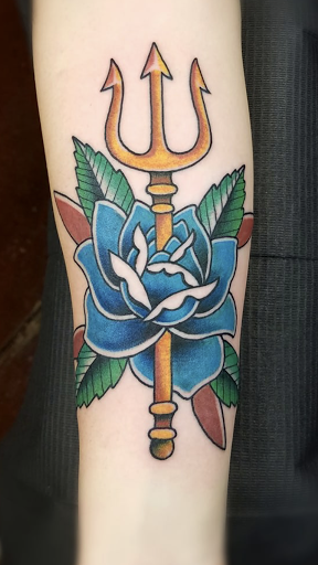 Explore color flower tattoo ideas, creative tattoo ideas in Saint Augustine, available at Ms. Deborahs Fountain of Youth Tattoo & Body Piercing