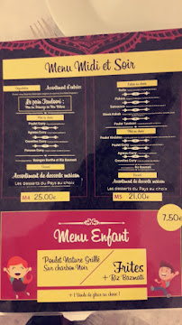 Shahhi Mahal à Thionville menu