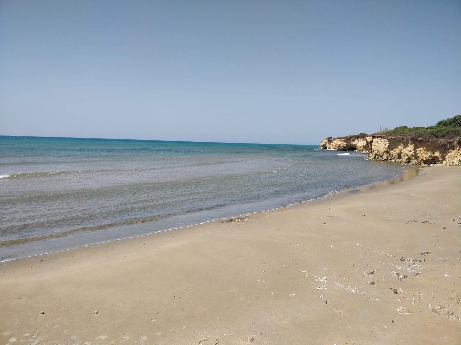 Porto Ulisse beach的照片 带有棕沙表面