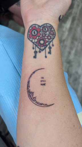 Explore semicolon tattoo ideas for guys, creative tattoo ideas in Medina, available at Canalside Tattoo Company