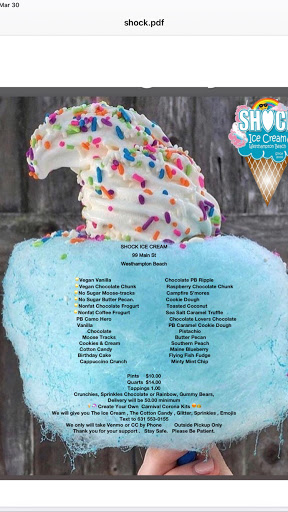 Frozen Yogurt Shop «Shock Ice Cream & Dessert Cafe», reviews and photos, 99 Main St, Westhampton Beach, NY 11978, USA