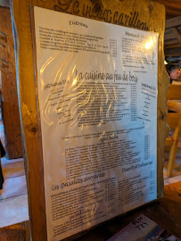Menu du Le Vieux Carillon à Guérande