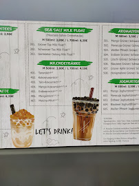 Menu / carte de Boba Enjoy à Greifswald